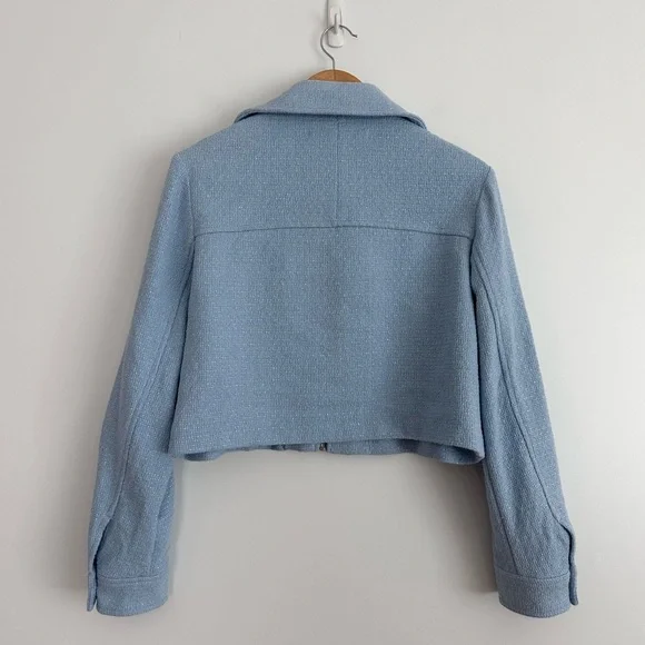 Zara Cropped Textured Jacket - Picture 12 of 16